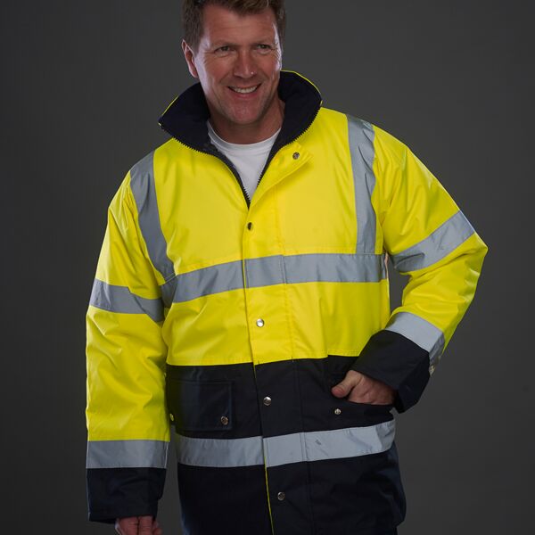 Yoko Hi-Vis Two Tone Motorway Jacket Thumbnail