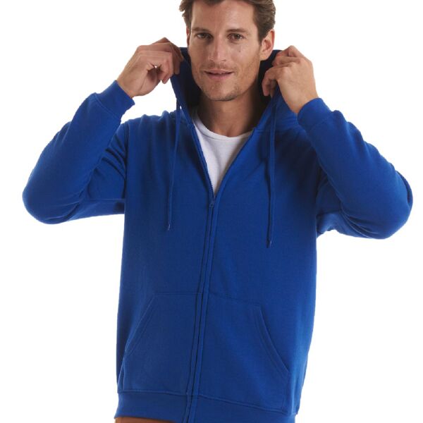 Adults Classic Full Zip Hooded Sweatshirt Thumbnail