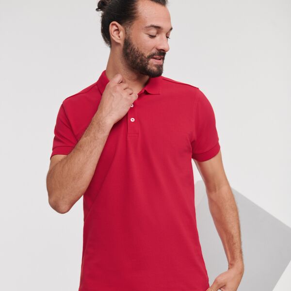 Russell Stretch Piqué Polo Shirt Thumbnail